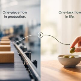 One-Piece Flow in Production. One-Task Flow in Life.