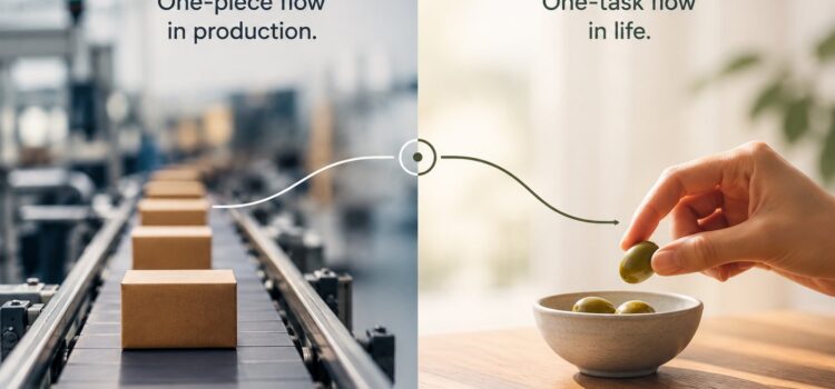 One-Piece Flow in Production. One-Task Flow in Life.